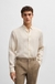 Regular-fit button-down shirt in linen