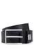 Italian-leather belt with logo keeper
