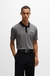 Mercerised-cotton polo shirt with script logo