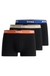 Three-pack of stretch-cotton trunks with logo waistbands