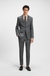 Slim-fit suit in a micro-patterned wool blend