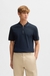 Structured-cotton polo shirt with zip placket