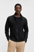 Zip-up sweatshirt in mercerised stretch cotton