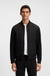 Cotton-blend zip-up sweatshirt with padded front