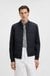 Cotton-blend zip-up sweatshirt with padded front