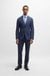 Slim-fit three-piece suit in checked stretch cloth