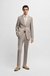 Slim-fit suit in micro-patterned virgin wool