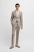 Slim-fit suit in micro-patterned virgin wool