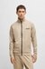 Cotton-terry zip-up jacket with logo print