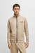 Cotton-terry zip-up jacket with logo print