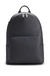 Grained Italian-leather backpack with embossed logo