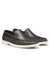 Tumbled-leather moccasins with logo detail