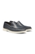 Tumbled-leather moccasins with logo detail