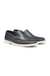 Tumbled-leather moccasins with logo detail