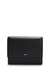Faux-leather folding card holder with embossed logo