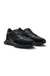 Mixed-material trainers with mesh and leather