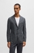 Regular-fit jacket in micro-patterned stretch fabric