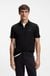 Stretch-cotton slim-fit polo shirt with logo patch