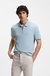 Stretch-cotton slim-fit polo shirt with logo patch