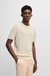Linen-blend knit sweatshirt with tipping