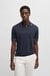 Linen-blend knit sweater with zip placket