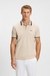 Paddy polo shirt in cotton piqué with striped collar