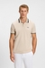 Paddy polo shirt in cotton piqué with striped collar