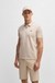 Structured-cotton polo shirt with zip neck