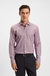Slim-fit shirt in easy-iron stretch cotton