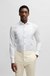 Slim-fit shirt in easy-iron cotton poplin