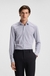 Slim-fit shirt in printed performance-stretch jersey