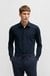 Slim-fit shirt in structured performance-stretch jersey