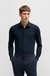 Slim-fit shirt in structured performance-stretch jersey