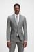 Slim-fit suit jacket in patterned stretch fabric