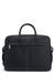Faux-leather document case with textured trim