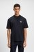 Slub-cotton T-shirt with rear graphic print