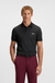 Paddy polo shirt in stretch cotton with printed pattern