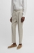 Formal trousers in micro-patterned stretch fabric