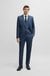 Slim-fit three-piece suit in patterned stretch wool