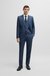 Slim-fit three-piece suit in patterned stretch wool