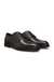 Derby shoes in printed and smooth leather