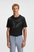 Stretch-cotton T-shirt with degradé print