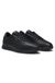 Nappa-leather trainers with perforated details