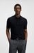Regular-fit knit polo blended with cotton