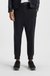 Check-print tracksuit bottoms in stretch piqué