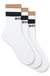 Three-pack of short-length socks with signature stripes