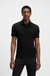 Porsche x BOSS polo shirt in houndstooth-jacquard mercerised cotton