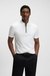 Mercerised-cotton polo shirt with zip placket