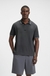 Relaxed-fit polo shirt in cotton with mesh pattern