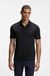Cotton-blend polo shirt in moisture-wicking stretch piqué